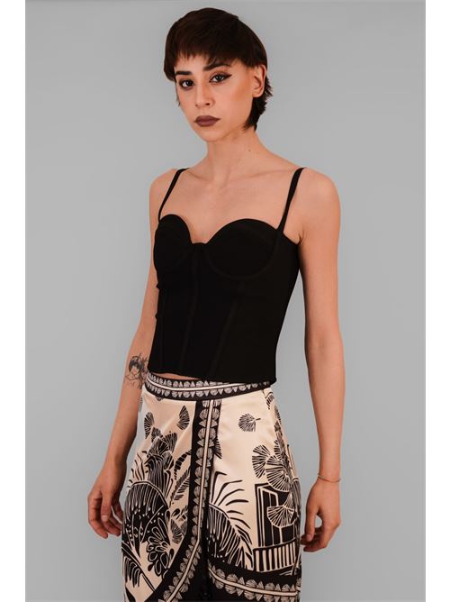 Bustier in guaina elastica twins fantasy | T4555BLACK